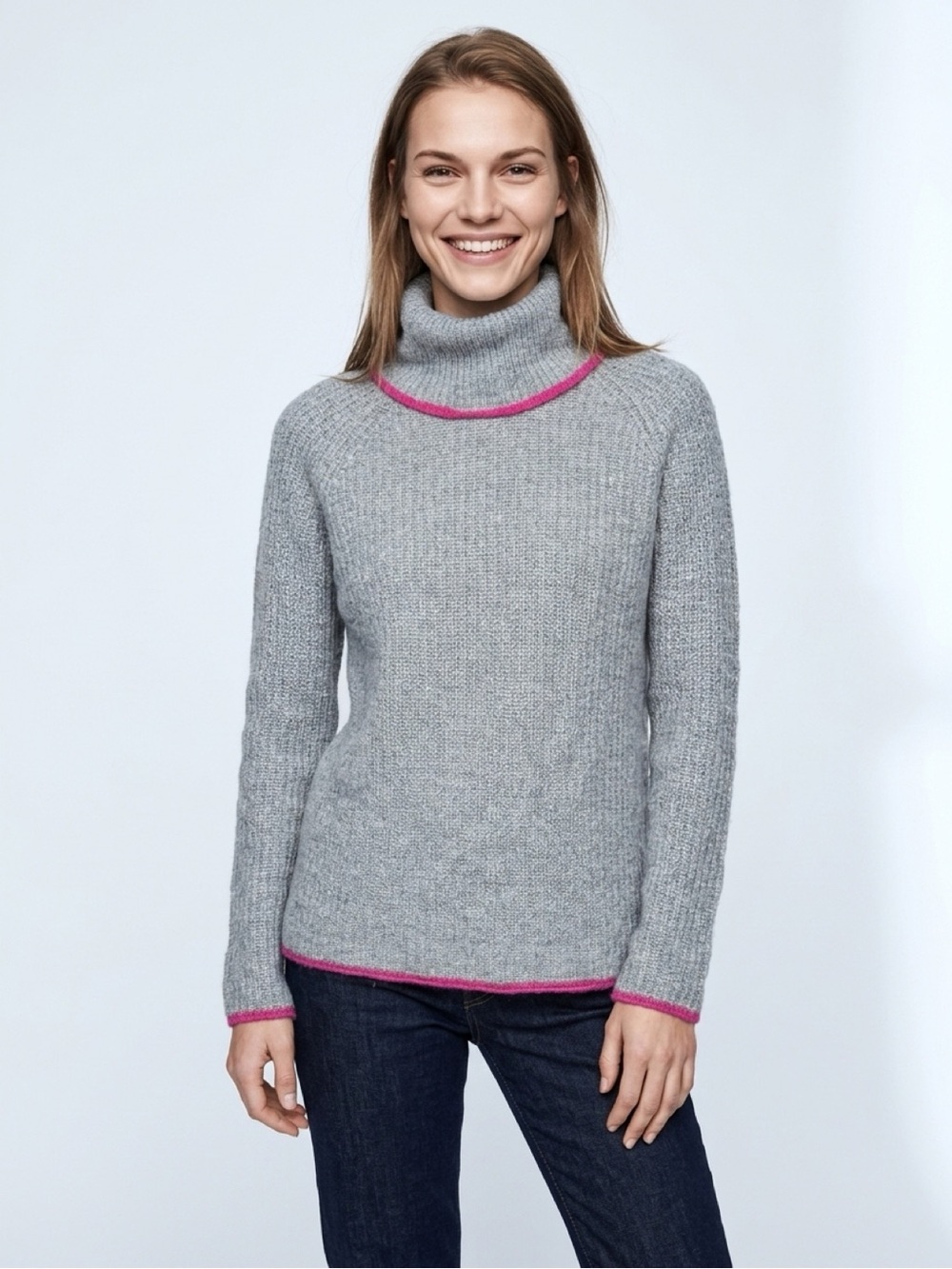 BARTOLINI Women's Cashmere & Wool Blend Knit Cowl Neck Sweater Sz S